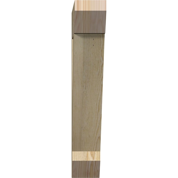 Traditional Slat Rough Sawn Bracket, Douglas Fir, 4W X 20D X 24H